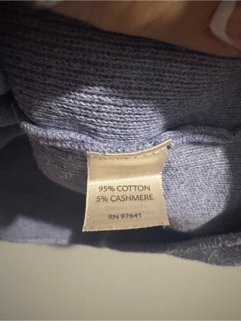 Pure Jill Lavender Cashmere Blend Button Up Cardigan Sweater Oversized Pockets - Picture 4 of 11